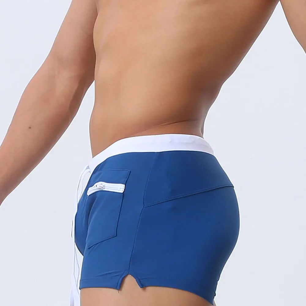 Męskie Kąpielówki Szorty z Kieszonką Spodenki Wiązane - 5XL
