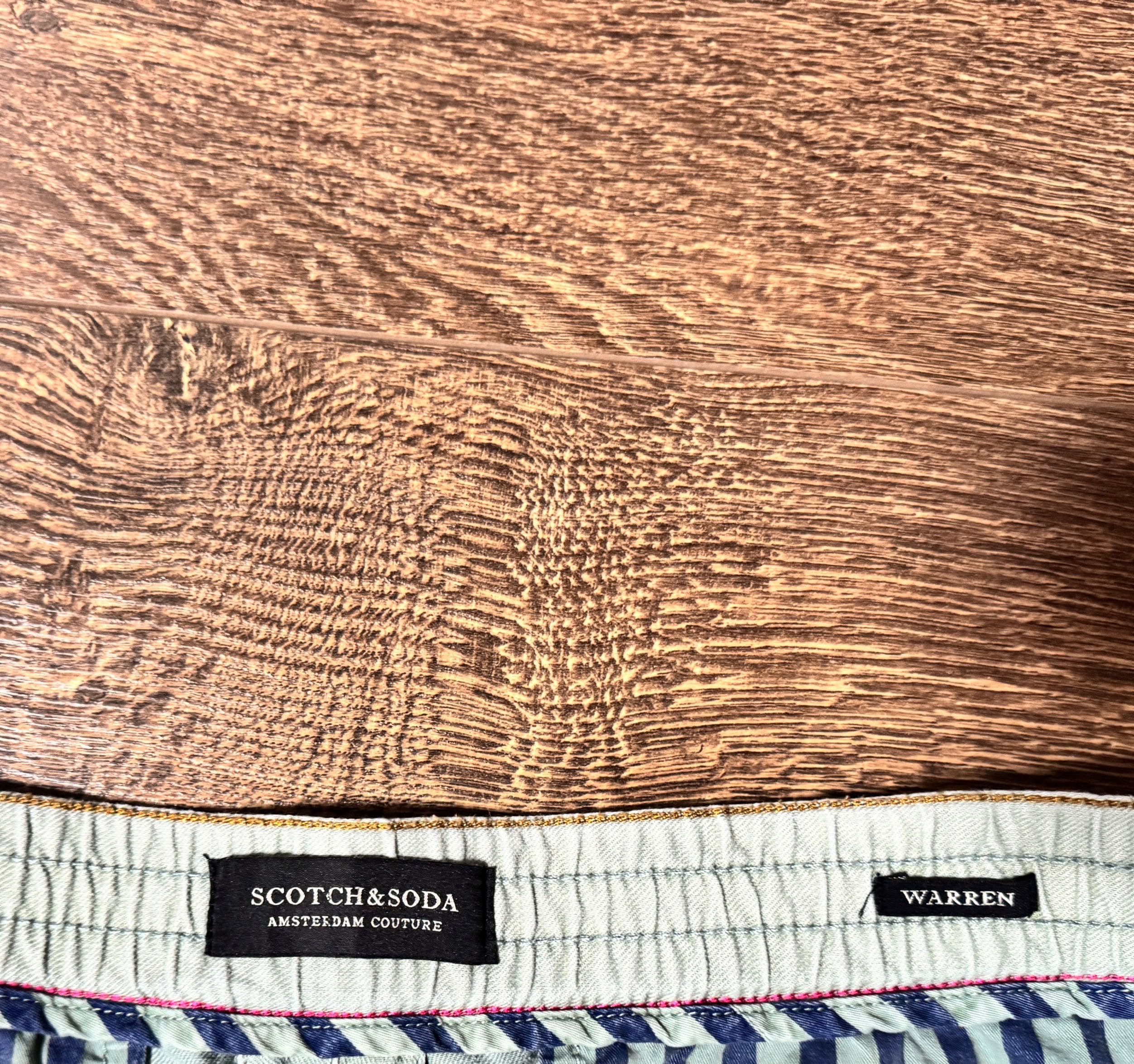 Брюки Scotch & Soda (коттон/лён).