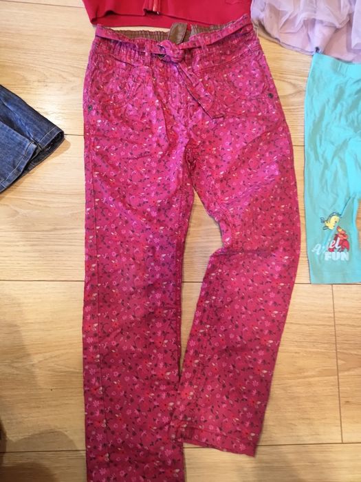 Zestaw 110/116/ spodnie Bluzka Sukienka sweter spódnica legginsy