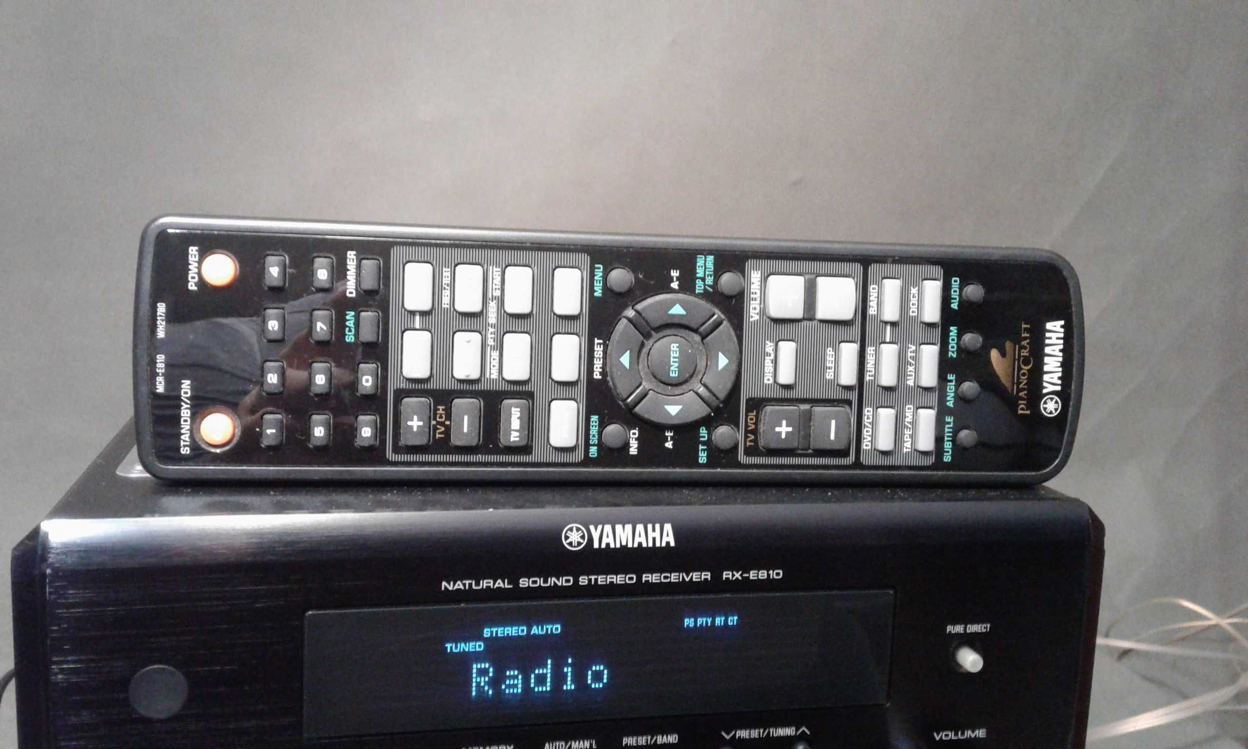 YAMAHA RX-E810,pilot,wieża stereo