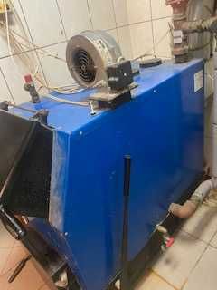 Piec stalowy wodny ES-21 KW + 2 pompy Grundfos + zawory