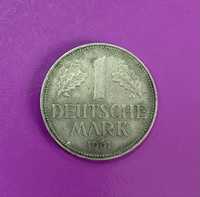1 deutsche mark, 1961р. монета Німеччини.