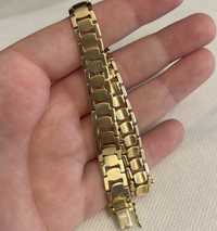 Piękna złota bransoleta
