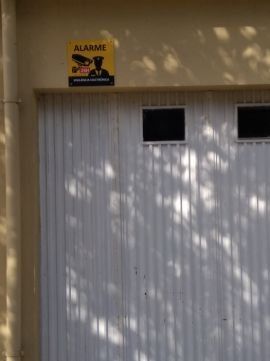 Placas de aviso de alarme em PVC