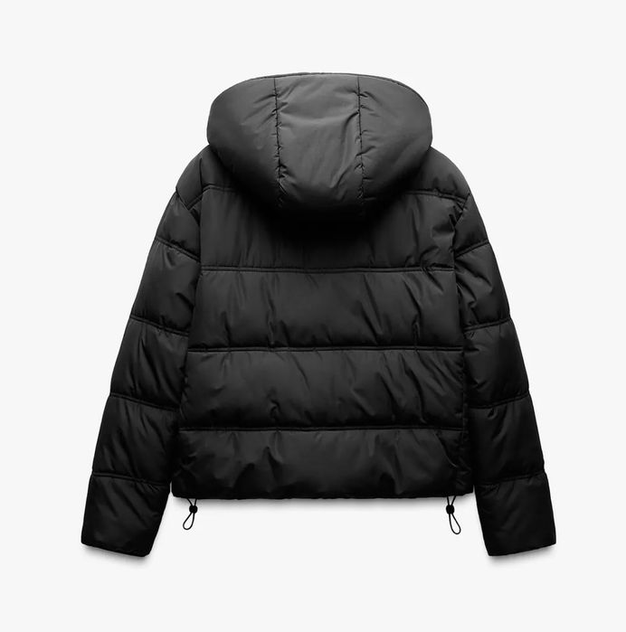Пуховик черный Zara L