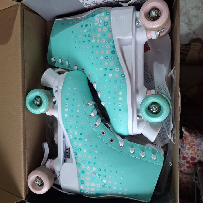 Wrotki regulowane  miętowe croxer