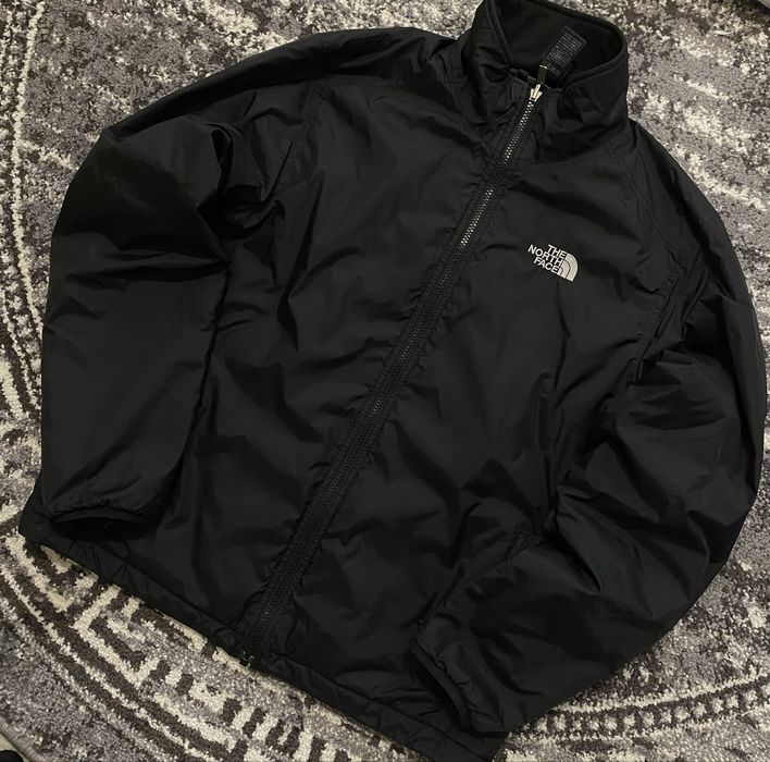 Микропуховик TNF куртка ветровка М розмір чорного кольору