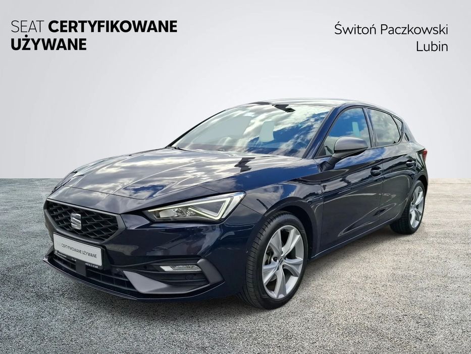 Seat Leon Salon PL, F VAT 23% Gwarancja 30-08-28r Navi, LED, Asystent parkowania