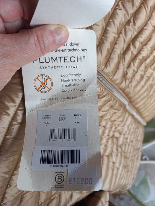 Duck kurtki damska beżowo- złota Nowa s/m