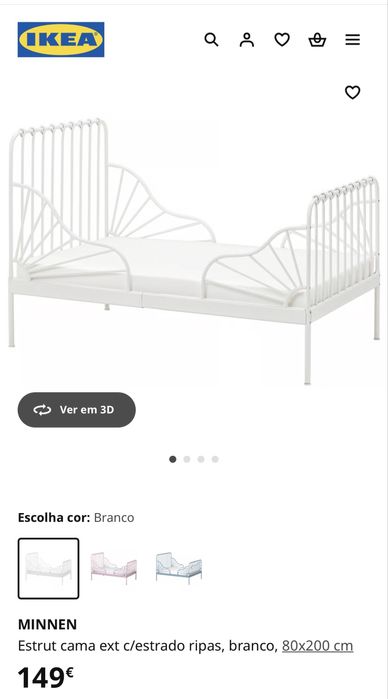 Vendo cama extensível Ikea + colchão