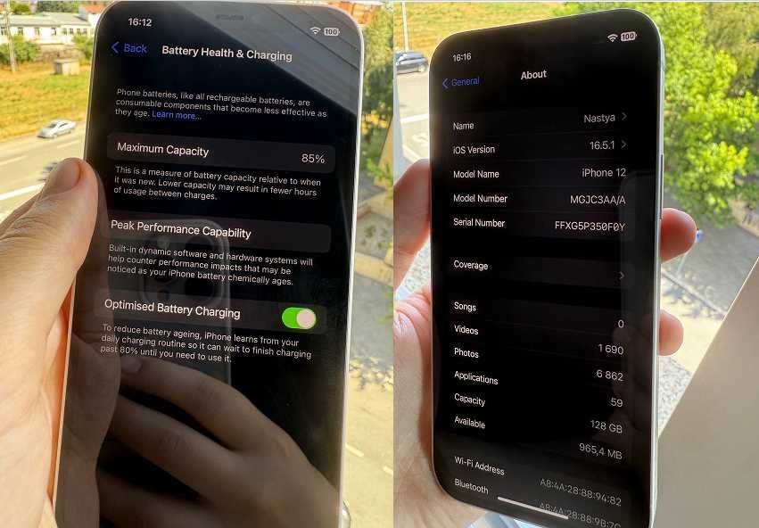 iPhone 12 – 128GB – Branco – Em ótimo estado!