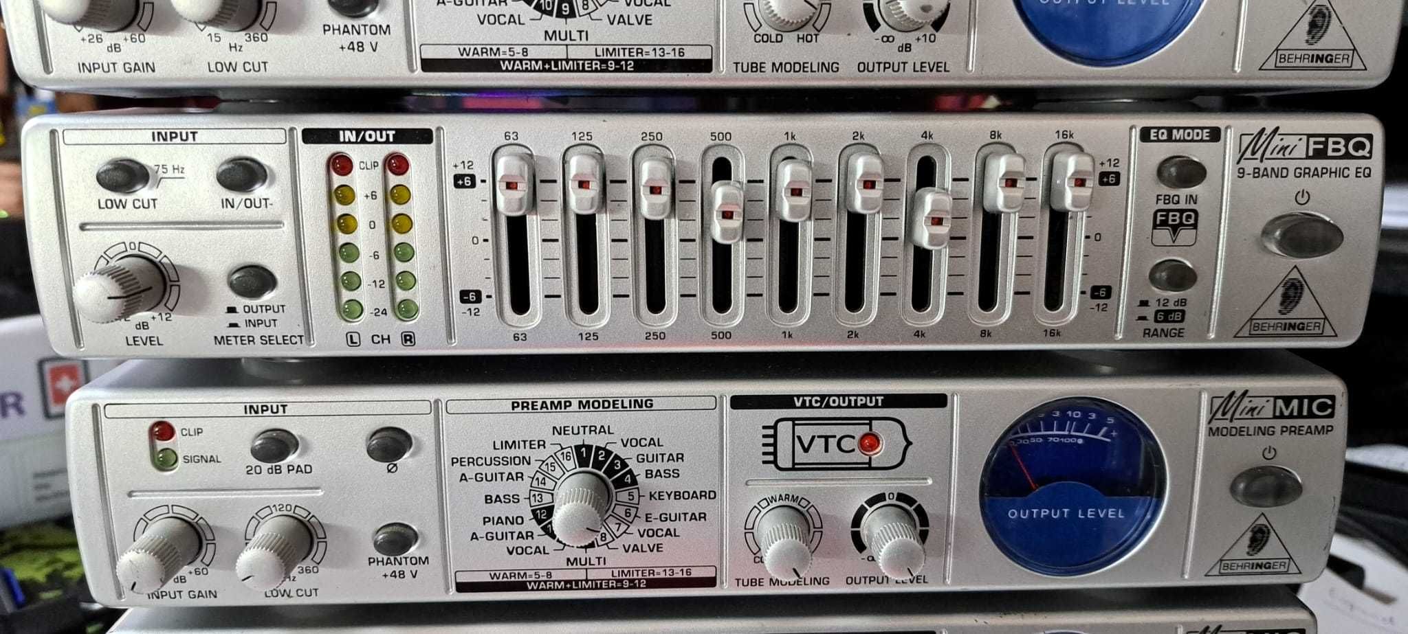 Behringer Mini Amp, Mini Mic, Mini FBQ