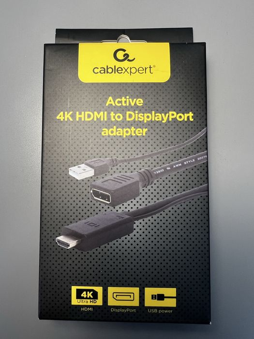 Przejsciówka Adapter Cablexpert: HDMI - DisplayPort - USB