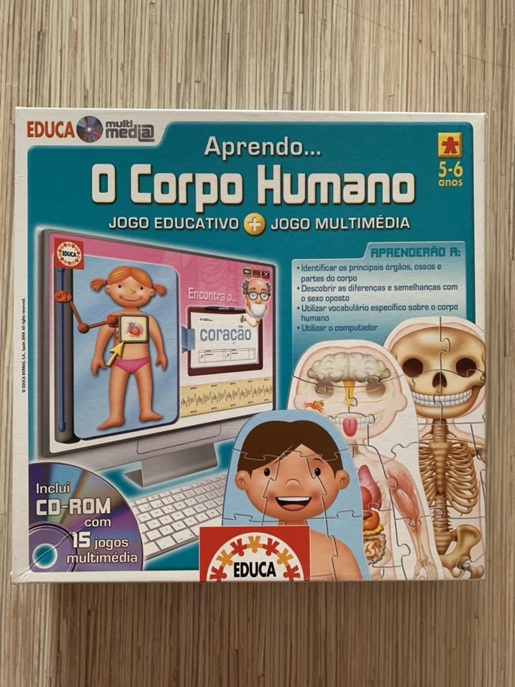 Conjunto de jogos O Corpo Humano e da Leopoldina