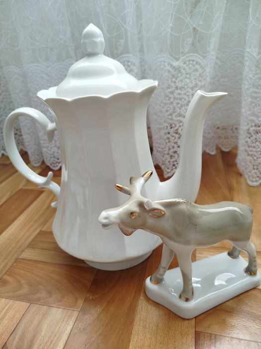 Доливной большой чайник, статуэтка "Лось".