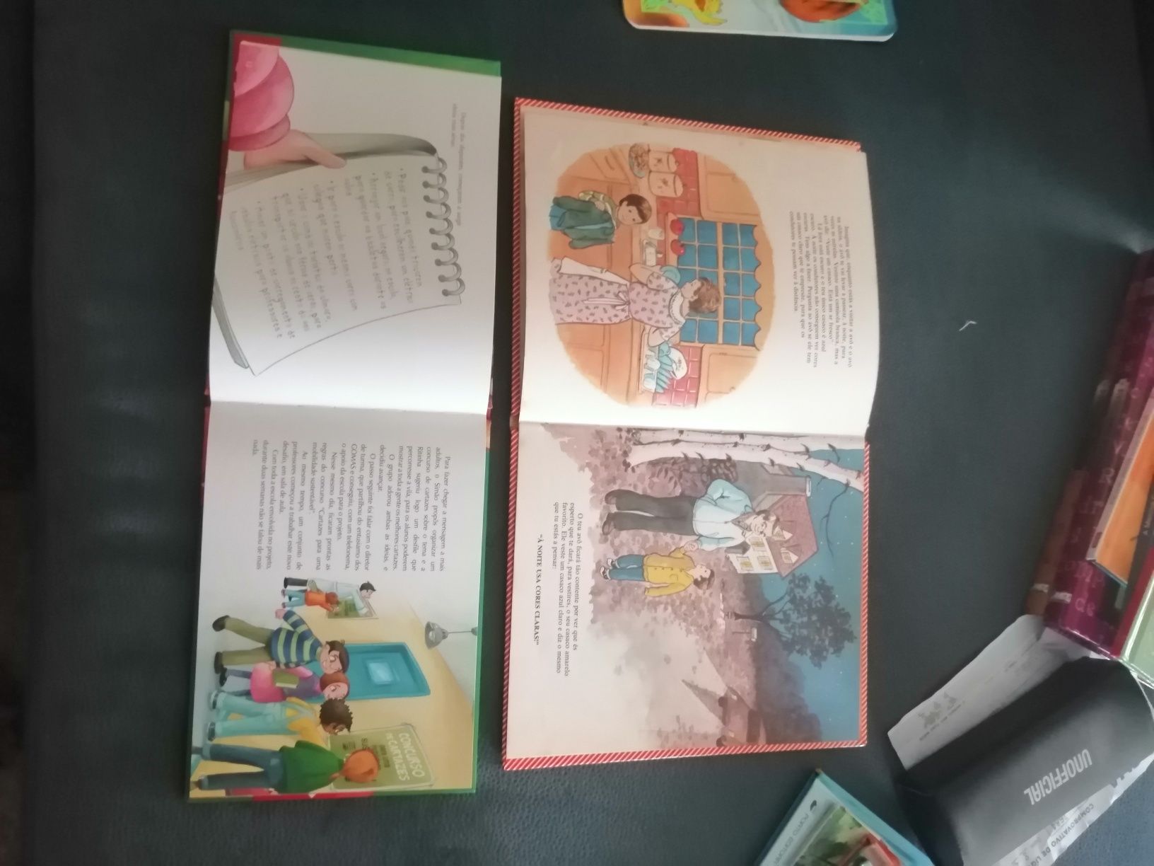 Dois livros, planeta, brincar segurança