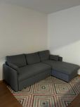 Sofa Cama Chaise Longue Cinzento com Arrumação Conforama