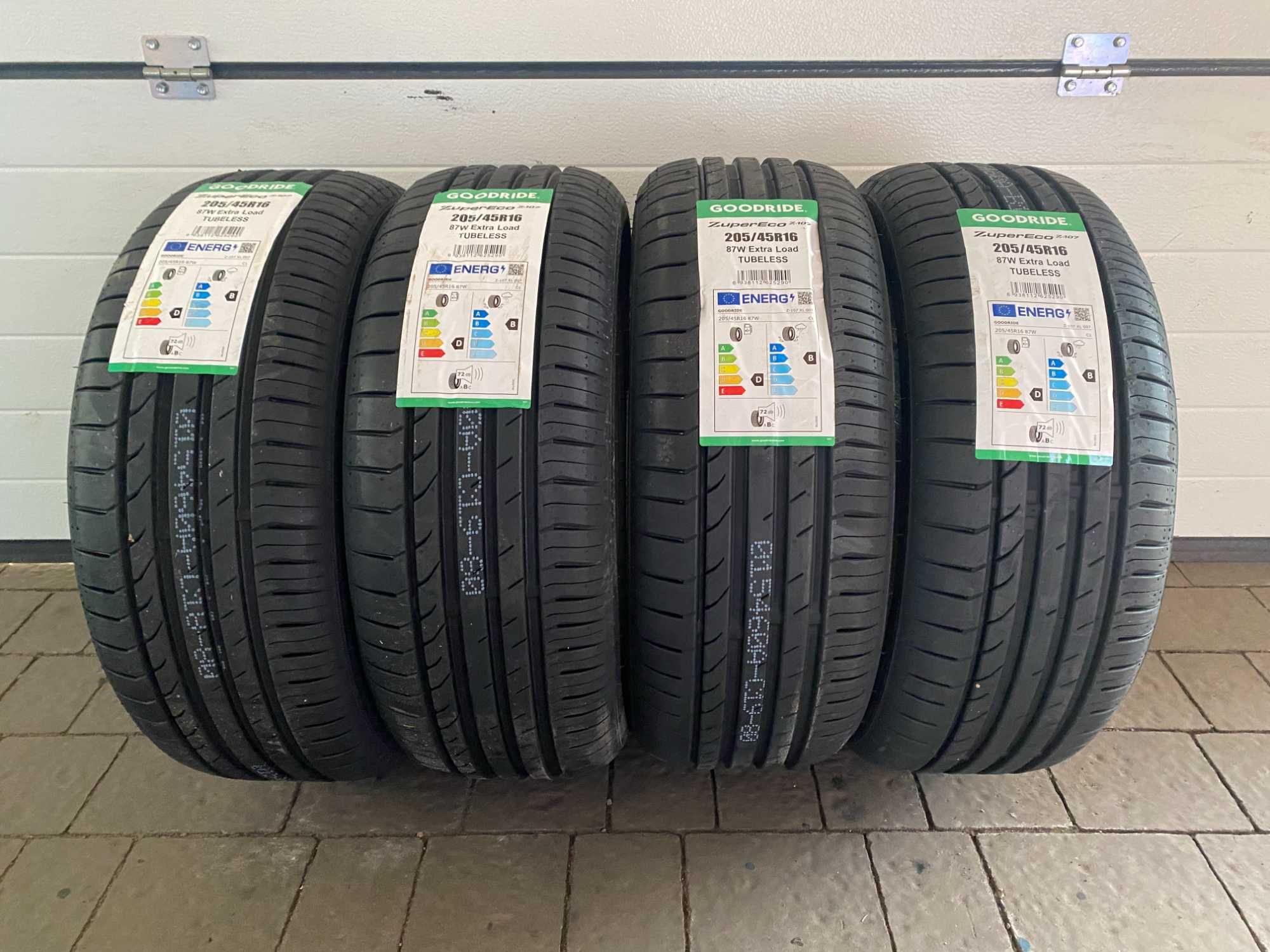 4x 205/45 R.16 87W Goodride ZuperEco Z107 letnie NOWE 2szt. 4szt. 2024