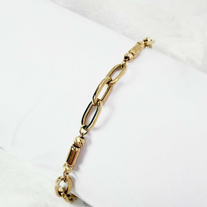 Nowa złota bransoletka PR.585 14K 20cm