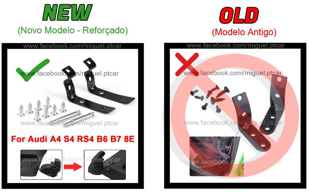 NOVO KIT reparação porta luvas Audi A4 B6 B7 SEAT 2002 a 2014