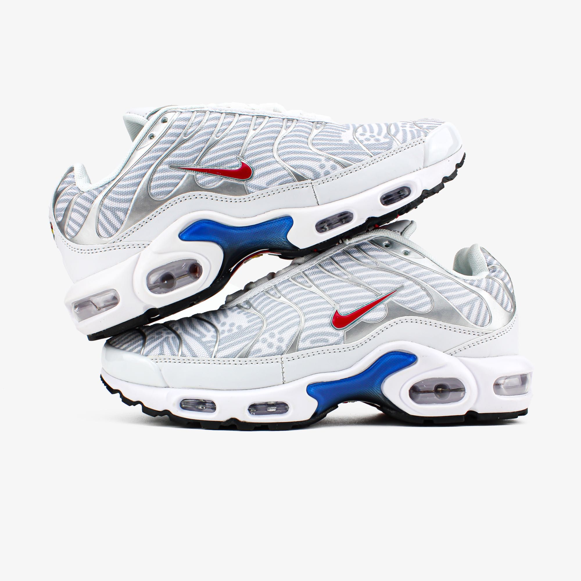 Мужские кроссовки Nike Air Max Plus White University Red (GS) 41-45