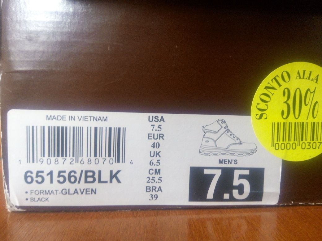 Черевики ботинки взуття Skechers Format 65156-BLK