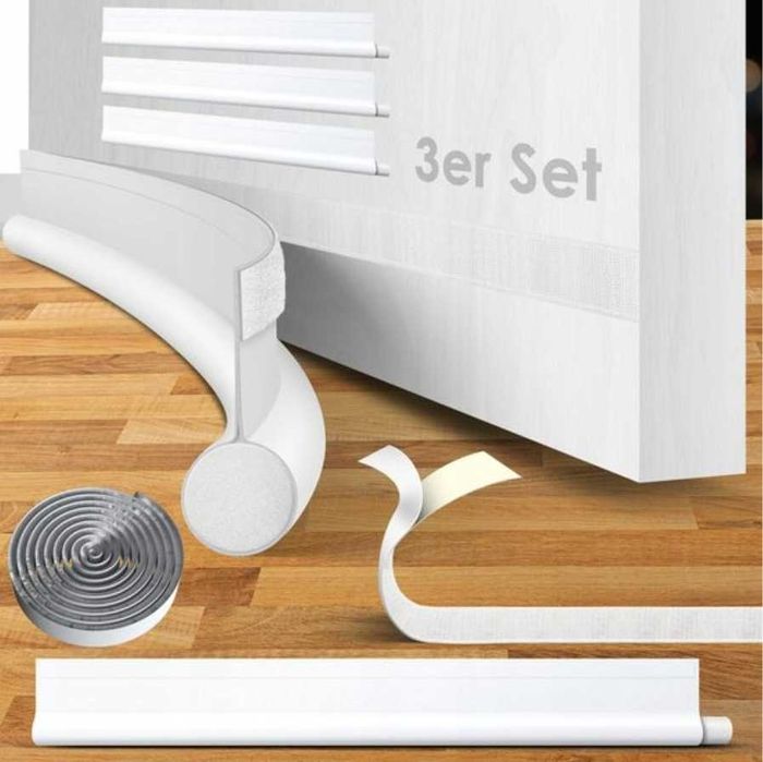 Zestaw 3 uszczelek na drzwi ochrona przeciąg i hałas 95 cm (1310)