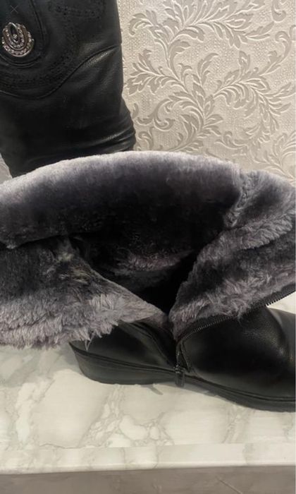 Чоботи зима еко-шкіра