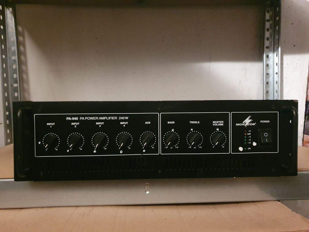 Monacor PA-940, wzmacniacz miksujący pa, mono