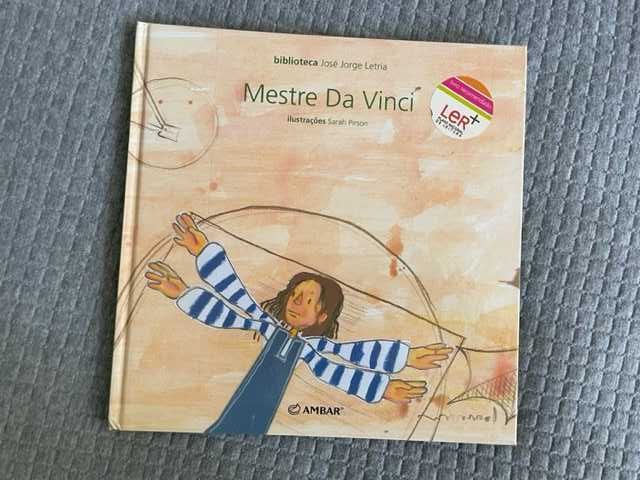 Livro infantil Mestre da Vinci, José Jorge Letria