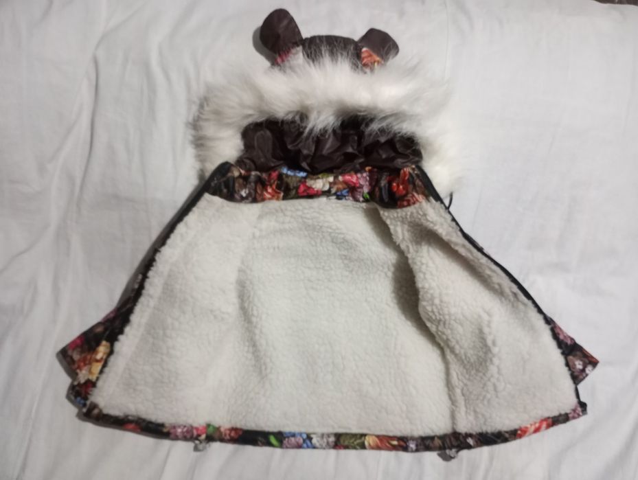 Зимовий комплект на дічинку комбінезон та картка .