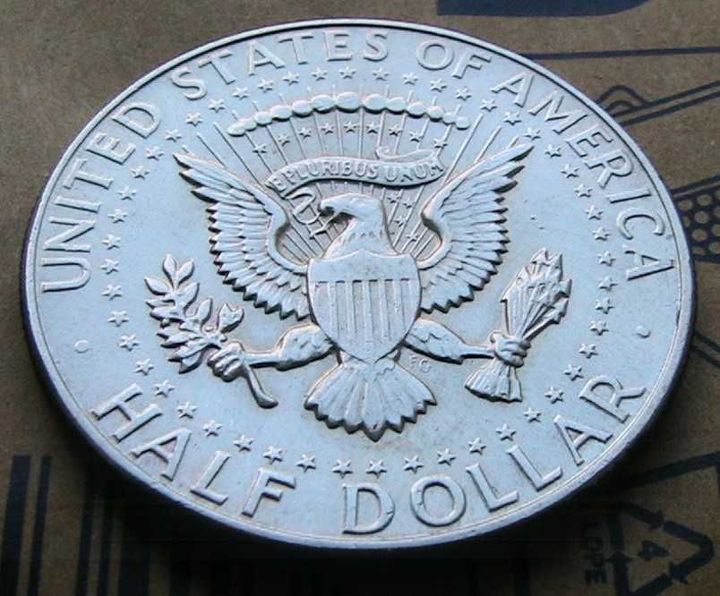 США пол-доллара 1967 Kennedy Half Dollar Серебро