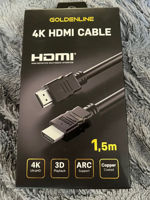 Kabel HDMI 1,5m Goldenline 4K