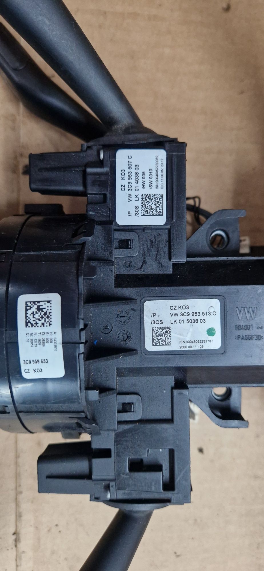 Taśma zwijak manetka przełącznik zespolony vw  3c9953.513c