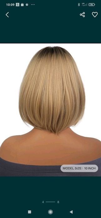 Sprzedam perukę nr 1 średni blond , bob
