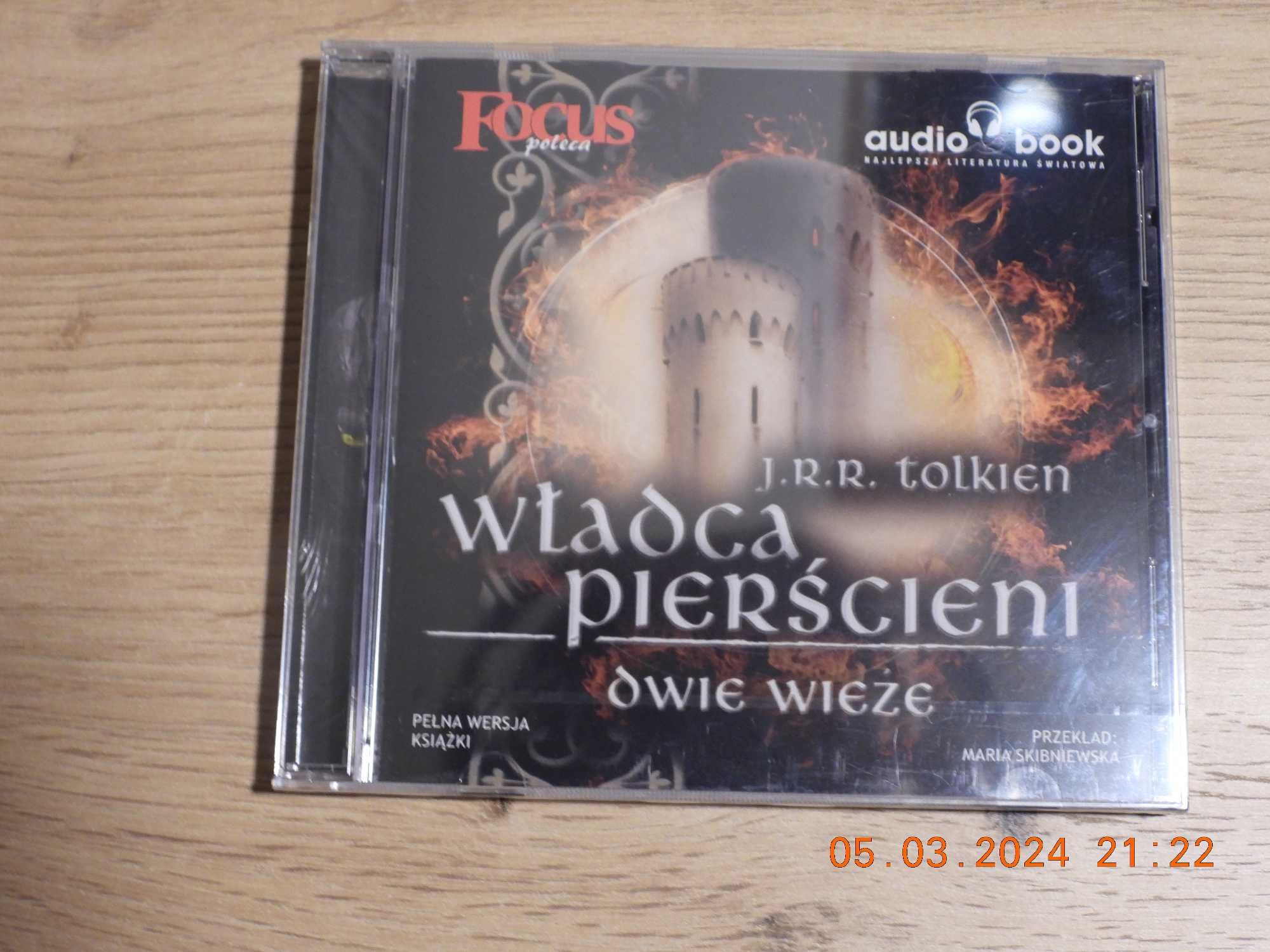 Dwie wieże -  J.R.R. Tolkien - AUDIOBOOK PL - NOWY w folii