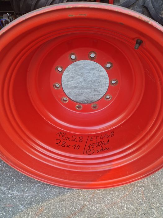 Felga 14x28 fendt 16x28 John deere 12x28  CASSE claas 18x28