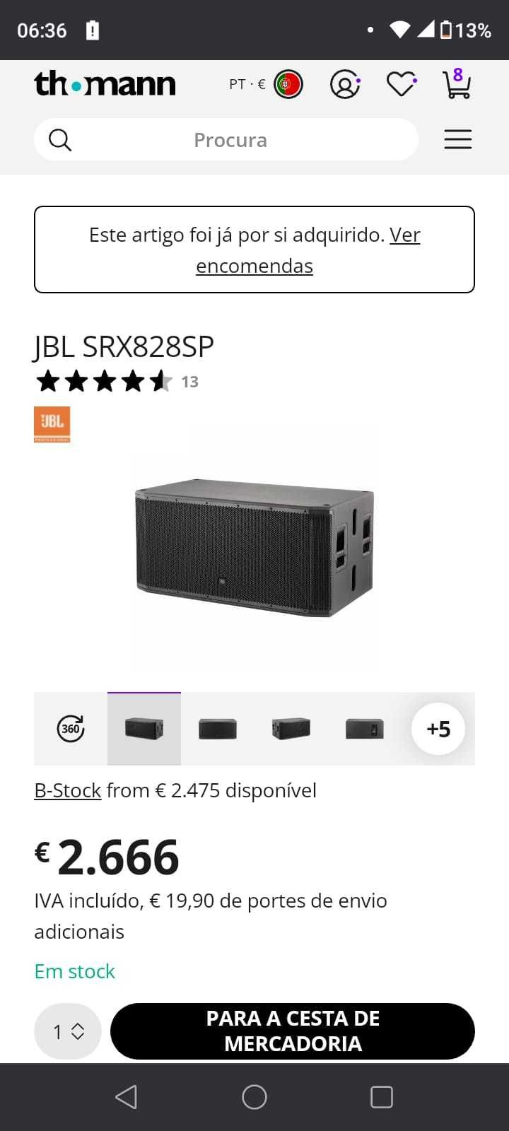 Graves amplificados JBL