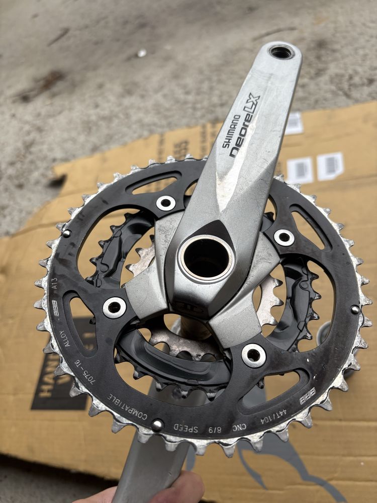 Korby Shimano Deore LX m582 Suport Hollowtech II Blaty sprawne xt slx