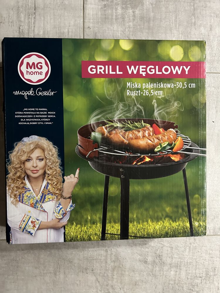 Nowy grill weglowy kulisty MG Magda Gessler