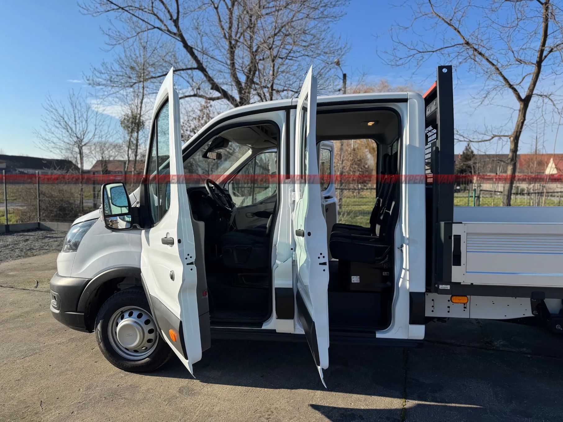 Ford Transit RWD - Bliźniak DOKA 7os 165kM  L4 + HAK, Rocznik 2025, OD RĘKI, Leasing od 1% OW