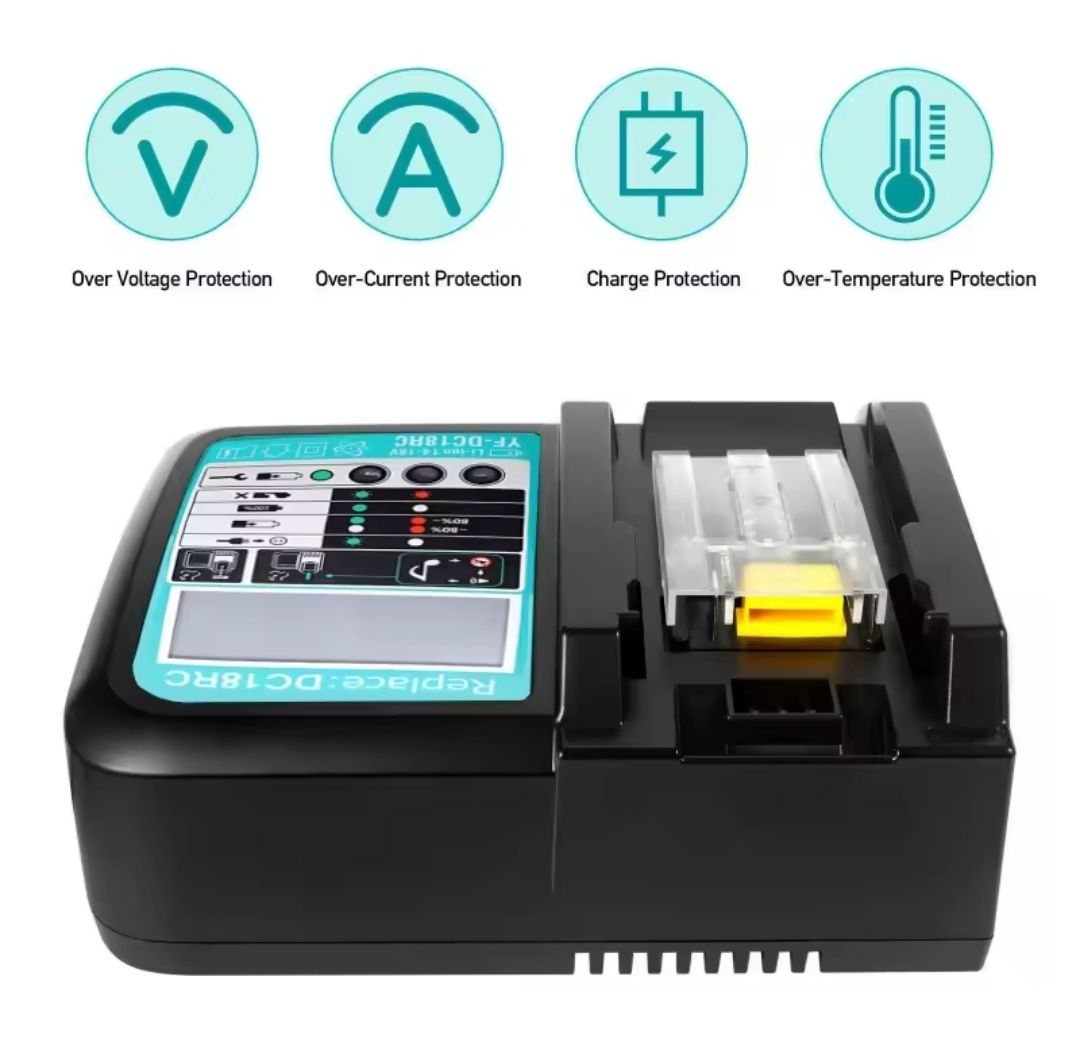 Зарядний пристрій Makita DC18RC-LCD