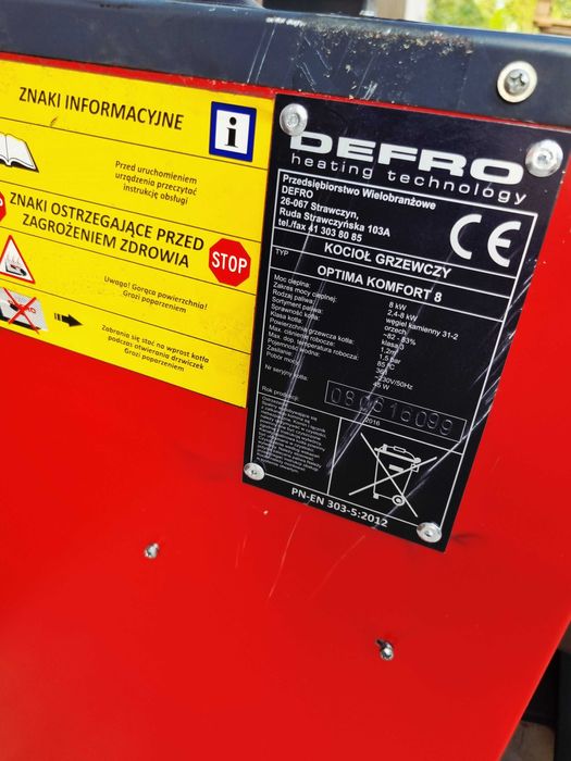 Części do Pieca Defro 8kW Części Kocioł Części Piec