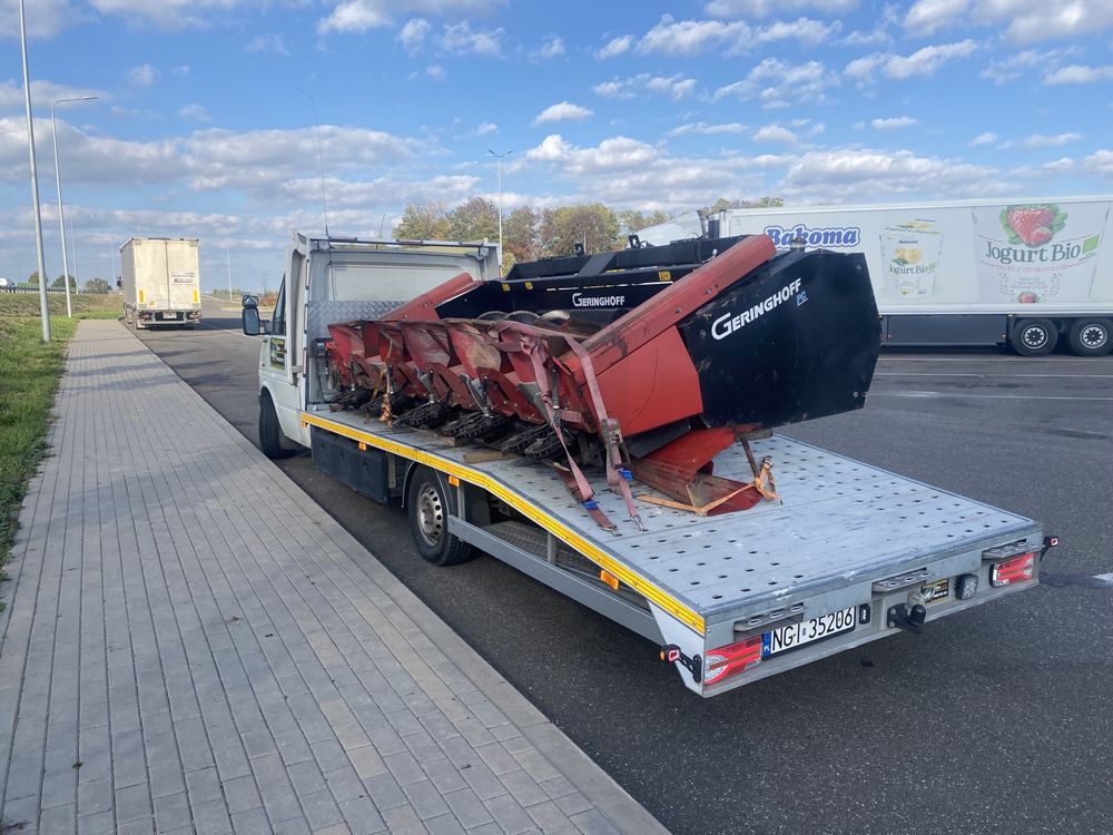 Laweta transport maszyn rolniczych budowlanych busow aut dostawczych