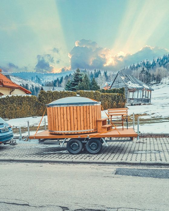 Mobilne Spa Beskidy  Wynajem mobilna balia mobilne jacuzzi ruska ban