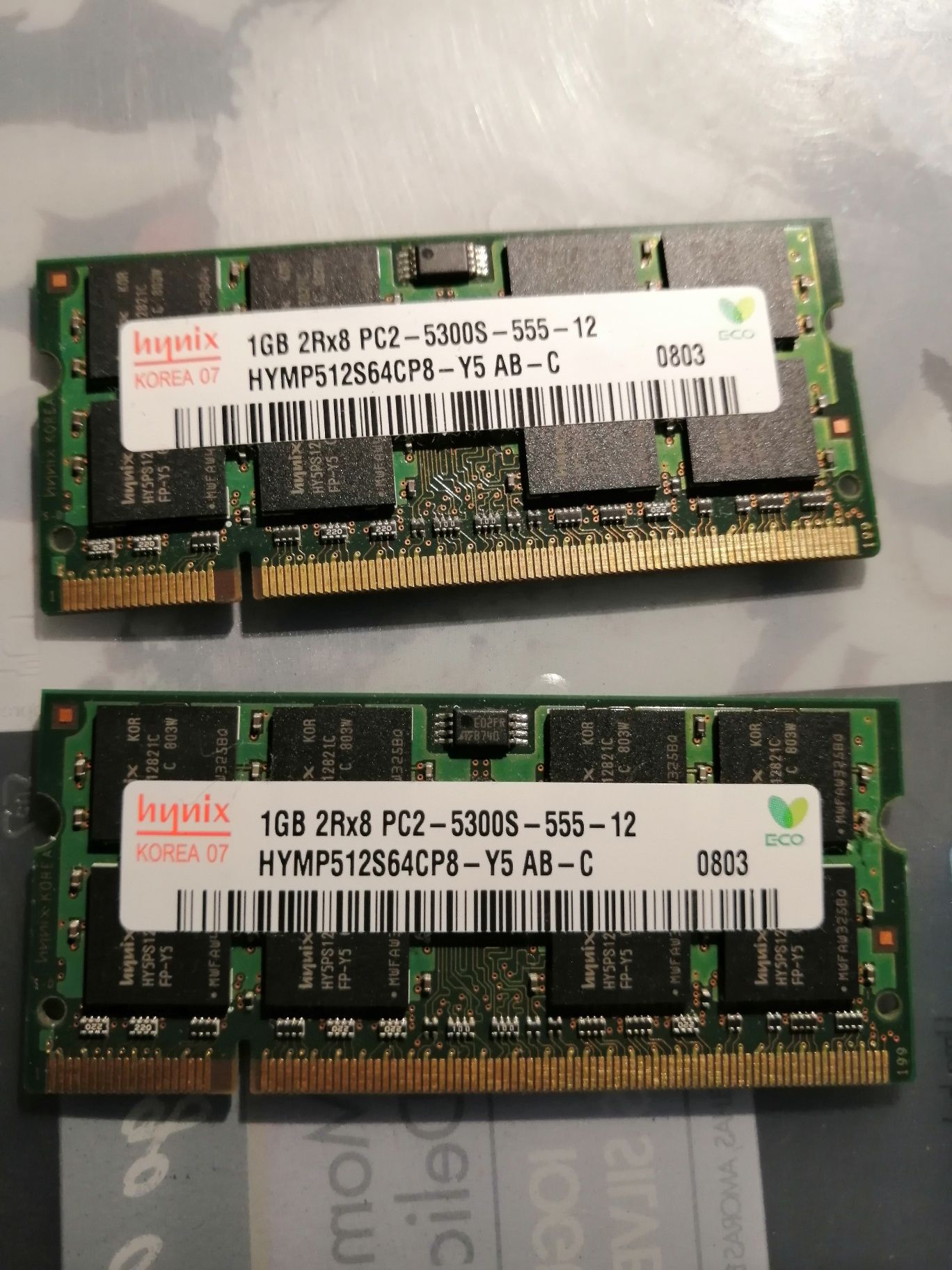 1+1Gb Sdram ddr2 pc2-5300
