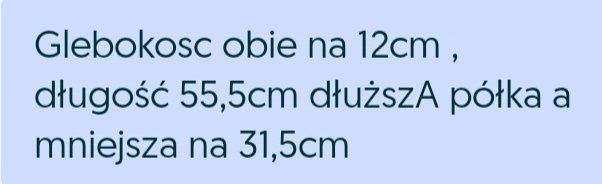 Półki chmurki 2szt zestaw białe drewniane