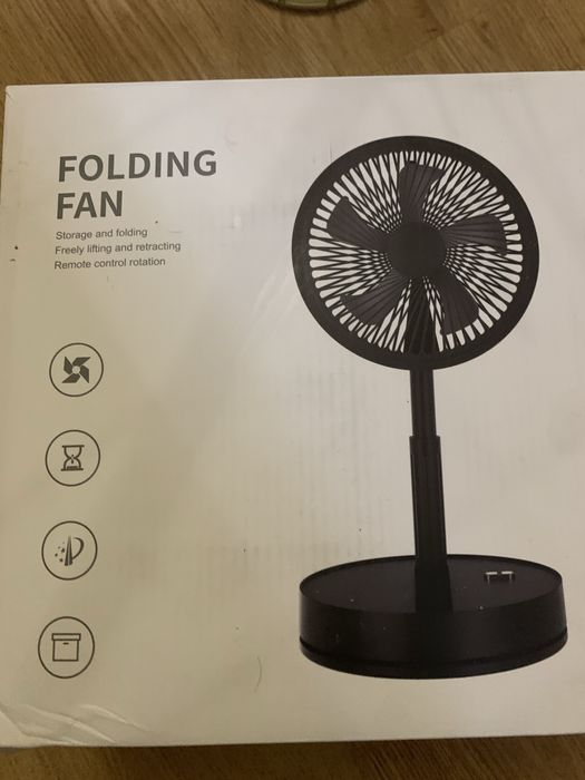 Складаний Вентилятор (Folding Fan F9) на акумуляторі з пультом ДК