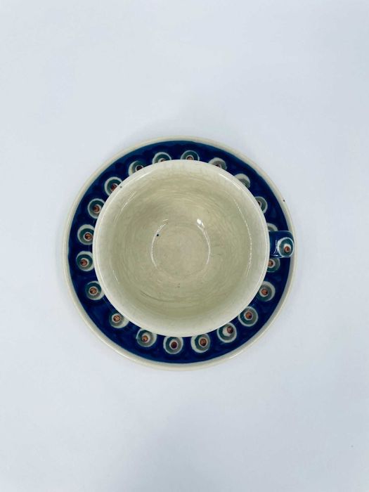 Zestaw śniadaniowy Filiżanka kolekcjonerska Polska Bolesławiec