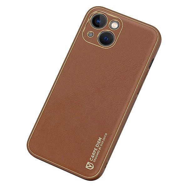 Dux Ducis Yolo etui iPhone 14 Plus elegancki pokrowiec ze skóry ekolog